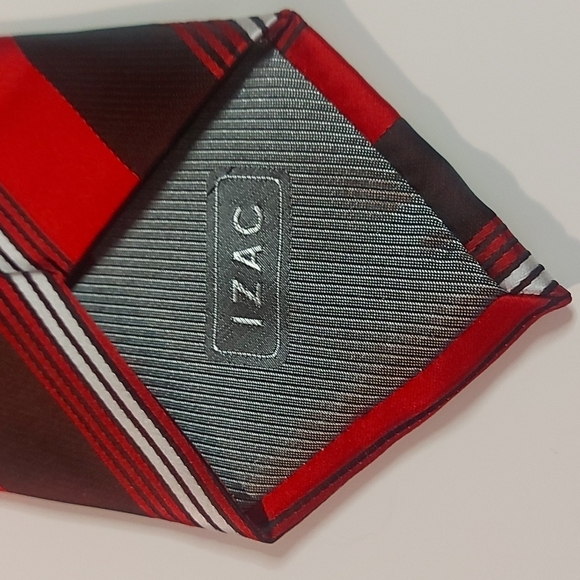 Isac 100% silk hand made tie - Picture 3 of 5